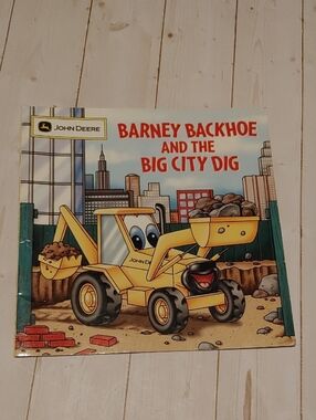 Barney Backhoe And The Big City Dig Easy Reader Book Learners Kids